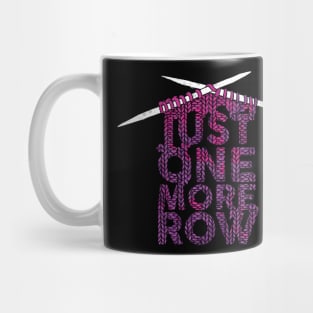 One More Row Knitting Lover Design Mug